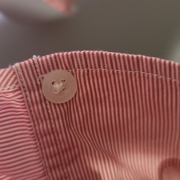 Eddie Bauer Y2K Long Sleeve Collared Pin Striped Button Down Blouse - Picture 5 of 8